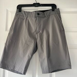 Classic Gray Men's Flat Front Shorts